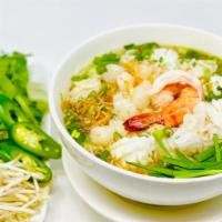 Mì Hải Sản (Nước) · Seafood Egg Noodles (Soup)