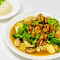 Cơm Xào Gà · Steam Rice with Stir Fried Chicken & Vegetables