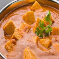 Paneer Tikka Masala · Fry paneer cooked with a unique blend of spices, tomatoes, and onions in a creamy sauce.