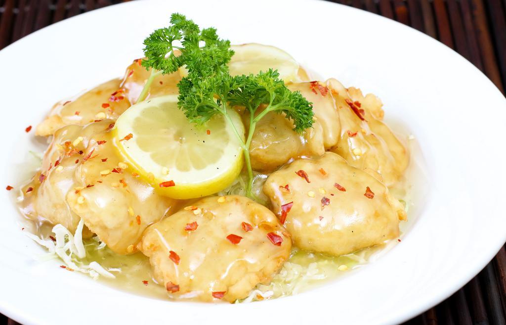 Lemon Chicken/Shrimp · With house-made honey lemon sauce.
