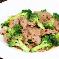 Broccoli Beef, Chicken & Shrimp · Stir-fried with garlic in a savory brown bean sauce.