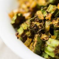 Okra Fry  · Your choice of vegetable diced, lightly fried in a mix of onions and herbs, and tempered wit...