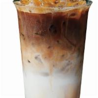 Iced Caramel Macchiato - Medium · We combine our espresso with vanilla-flavored syrup, milk, and ice, then top it off with a c...