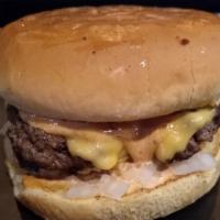 Classic Cheese Burger · Simple and delicious.  2/3lb of beef, cheese, lettuce, tomato, onion and pickles.  As good a...