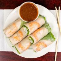 3. Spring Roll · Favorite. Three pieces turkey, shrimp, lettuce, mint, bean sprouts and vermicelli.