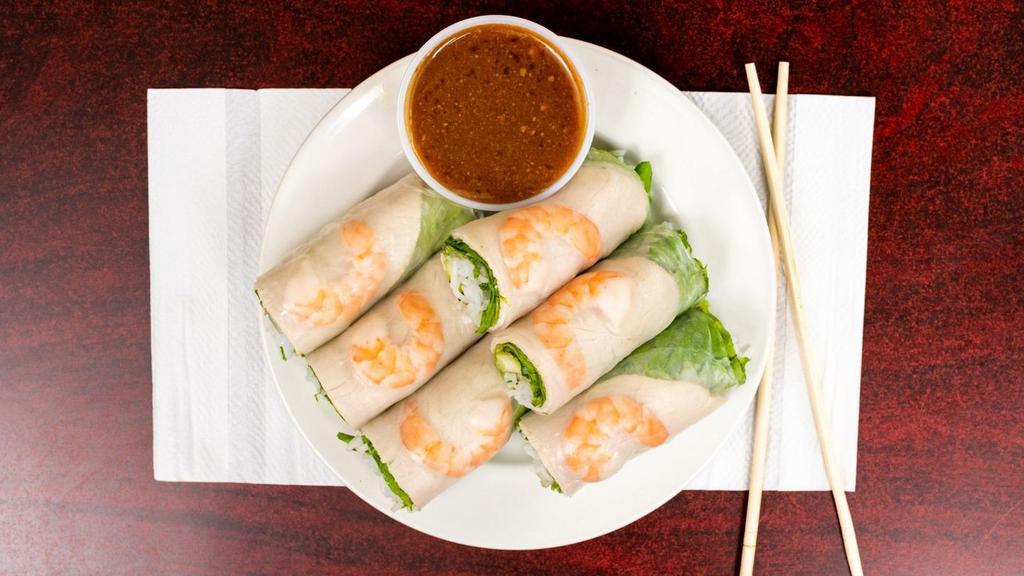 3. Spring Roll · Favorite. Three pieces turkey, shrimp, lettuce, mint, bean sprouts and vermicelli.