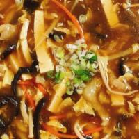 Hot & Sour Soup / 酸辣湯 · Spicy. Vegetarian.