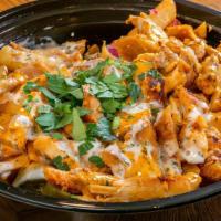 ShaQ Fries with Chicken Shawarma (Choice of Protein Optional) · 