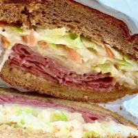 Las Vegas Reuben (Regular) · Top Round Pastrami with Swiss Cheese, Cole Slaw and 1000 Island Dressing