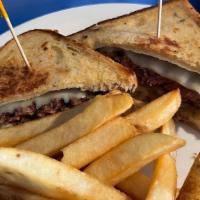 Patty Melt. · Our grilled patty melt is made to order and served with melted cheese on rye bread. Includes...