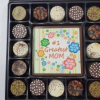 Mother's Day Chocolate Box with 16 truffles · Enjoy our creamy milk chocolate square center with a beautiful edible Mother's Day image on ...