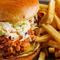 Nashville Chicken Burger Combo · Nashville Chicken Burger with Fries and Drinks