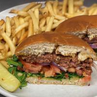 Beyond Burger  (Plant Based) · (Plant Based) Beyond Meat Patty, Arugula, Tomatoes, Red Onion & Chipotle Aioli on a Brioche ...