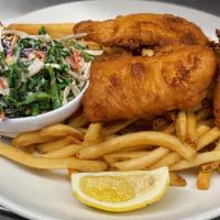 Fish & Chips · Beer Battered Fish
House Coleslaw & Tartar Sauce
Served with French Fries