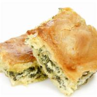 Feta Cheese Pie · Traditional greek pie with feta cheese on top.