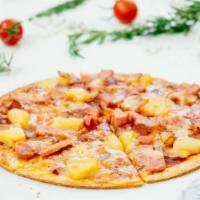 Aloha Special Pizza · Classic, Hawaiian-style pizza with loads of ham, Canadian bacon and sweet pineapple.