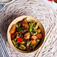 General Chicken · Famous Chinese style chicken with a medley of spicy flavours and veggies.