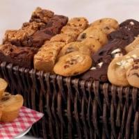 Large Tin · 24 cookies, 18 brownies, or 96 nibblers®. Serves 20-40.