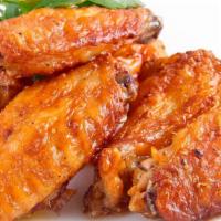 Hot Wings · Wings, marinated in our house seasonings and grilled to a perfect crisp with a glaze of our ...