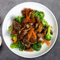 Coli Beef Oyster Sauce · Sauteed beef with broccoli or cabbages, garlic and oyster sauce.