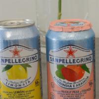 San Pellegrino soda · Choose from one of the flavors: Lemon,
                                                     ...