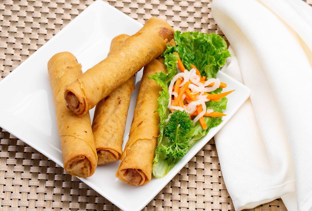 1. Fried Imperial Rolls (6 Pc) · Filled with park, taro, glass noodles.