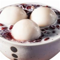 Purple Rice Coco with Sesame Rice Balls · 椰汁紫米粥配芝麻湯圓