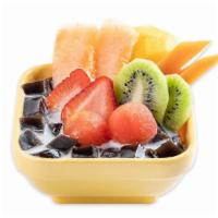G1 Mixed Fruits Grass Jelly with Coconut Milk · 