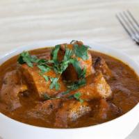 Chicken Tikka Masala · Overnight marinated boneless white chicken baked in the tandoor oven and cooked with our spe...