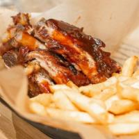 Parkside Ribs · Roasted Low & Slow, Fall off the Bone Roasted BabyBack Ribs - BBQ/Thai Chili/Buffalo
(Fries ...