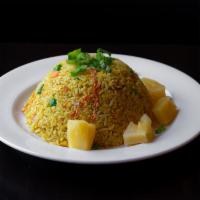 Pineapple Fried Rice · Choice of jasmine or brown rice with pineapple, green beans, carrots, egg, onions, scallions...