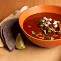 Traditional Birria bowl · Halal Beef Birria served in its own savory broth with onions, cilantro, tortillas salsa on t...