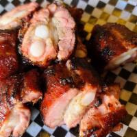 Full lb. Pork Rib Tips · meaty chunks from the underside of spare ribs that contain cartilage and some bone