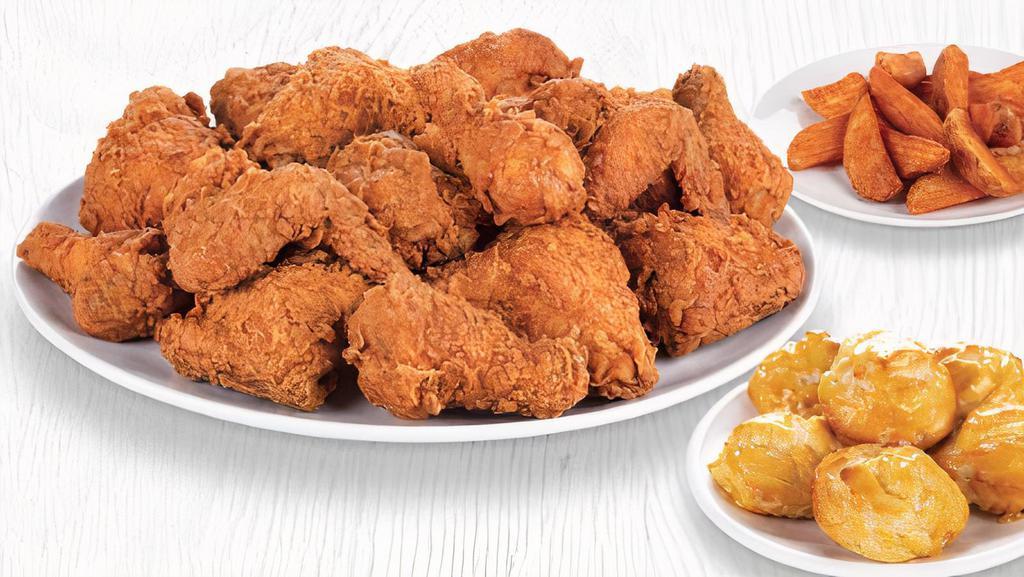 12 Pc Chicken Mix, 6 Pc Cajun Tenders, 6 Biscuits & Family Fries · Family Meals (serves 4-6 people).