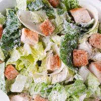 Caesar Salad · Romaine lettuce, croutons, parmesan cheese, Caesar dressing. Add lemon chicken for an additi...