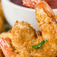 Breaded Prawns (8) · Eight pieces. Served with aioli dip.