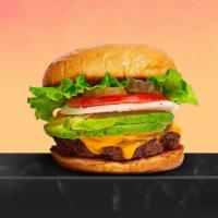 Holy Guacamole! Burger · You'll be mystified by this American beef patty cooked medium and topped with avocado & melt...