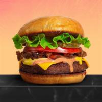 Crazy Classic Burger · Taste the American Dream with our juicy American beef patty cooked medium and served on grid...