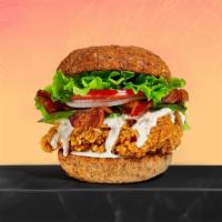 Dr. Guac Guac!  · Guacamole, pickled jalapeno, jack cheese, fried chicken breasts lettuce, tomato, red onion o...