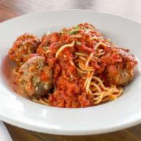 Spaghetti & Meatballs · House-made beef meatballs, marinara sauce.