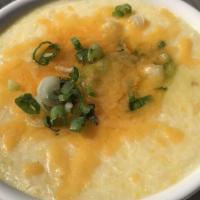 Cheese Grits · Gluten-free, vegetarian. 8oz small, 16oz large