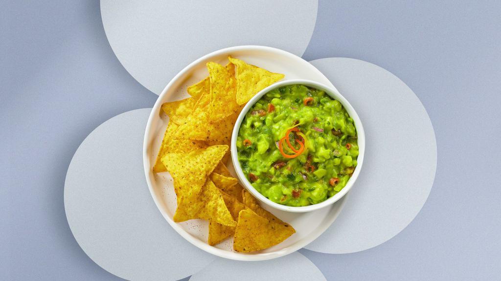 Shout For Guac & Chips  · A heaping scoop of fresh guacamole and warm tortilla chips