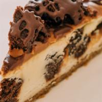 Caramel Brownie Cheesecake · 