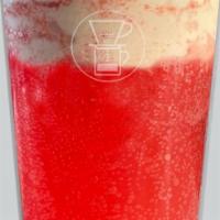 Chocolate Strawberry Float · We make our own strawberry craft soda and top it with organic vanilla ice cream and TCHO dar...