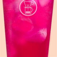 Dragon Fruit Ginger Fizz · Made with a refreshing blend of natural pink dragon fruit and spicy ginger syrup added to sp...
