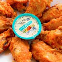 Buffalo Wings · Comes with two serves of ranch dressing.