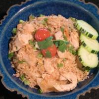 Thai Fried Rice · Classic fried rice with egg, tomato, onion, green onion (choice of tofu or chicken)

***Cont...