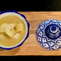 Yellow Curry · Vegetarian, gluten-free. Classic yellow curry with potato, onion, and choice of chicken or t...