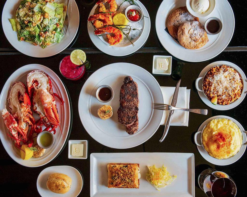 BOA Steakhouse · Steak · Crab · Seafood · American · Chicken · Desserts · Soup · Food & Drink · Salad