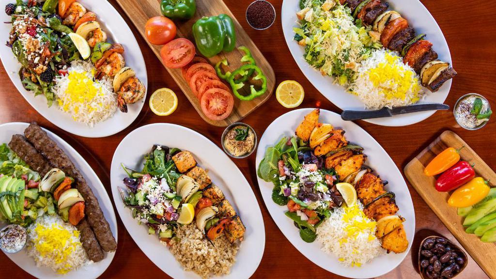 Panini Kabob Grill · Greek · Vegetarian · Mediterranean · Middle Eastern · Halal · Takeout · Healthy · Salad